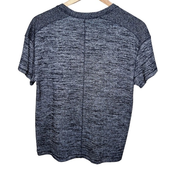 Rag & Bone Grey Heathered Lightweight Vneck Short Sleeve Shirt Size XS - Picture 5 of 9